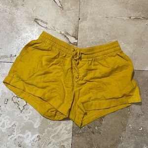Old Navy Mustard Yellow Athletic Shorts